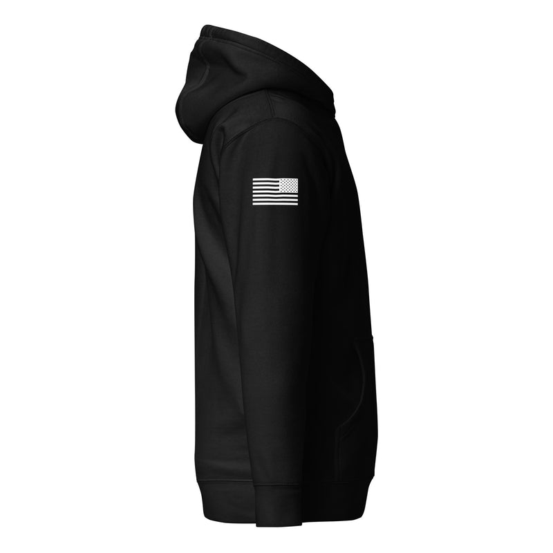 JSOC Logo Pullover Hoodie — right-sleeve view