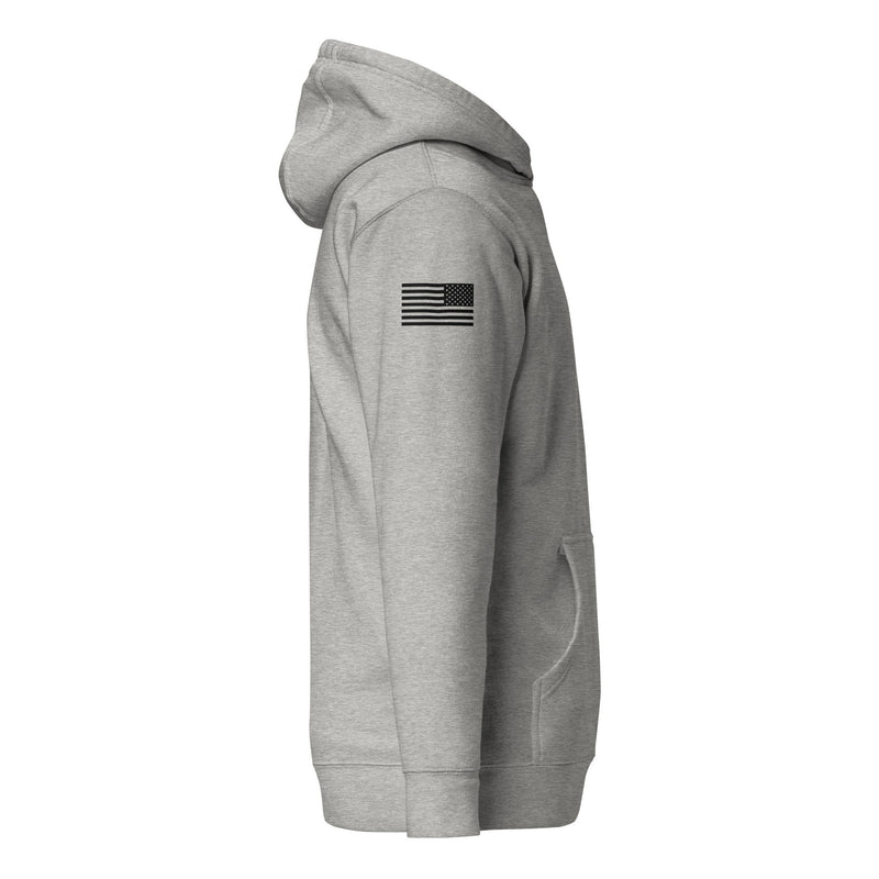 JSOC Logo Pullover Hoodie — right-sleeve view