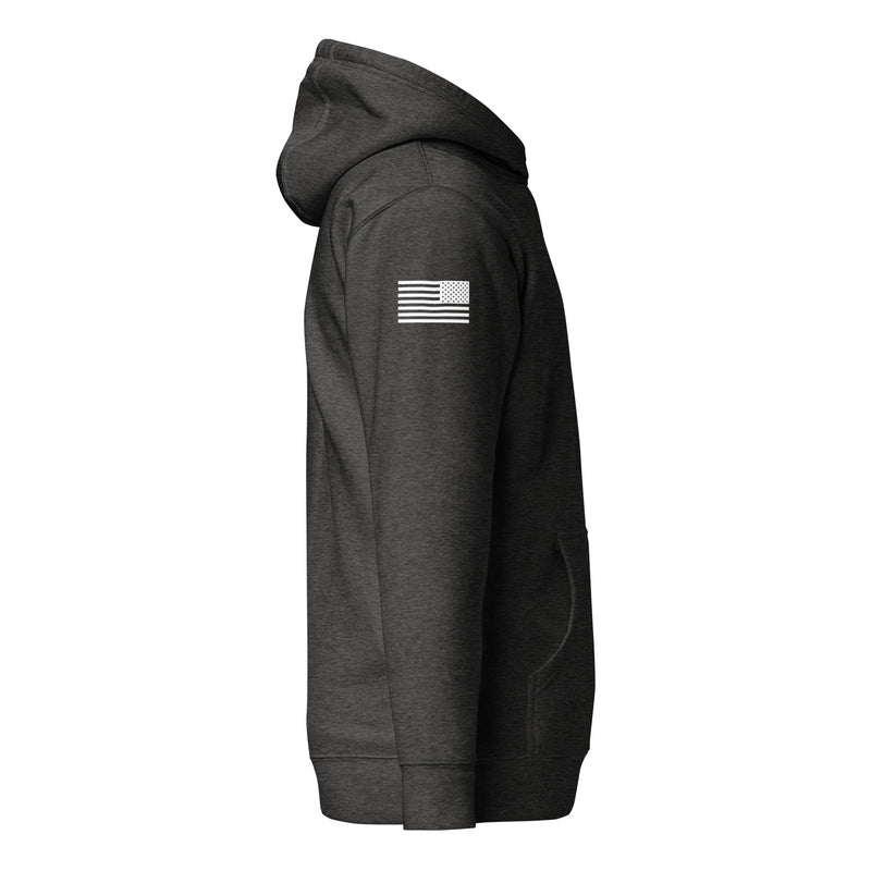 JSOC Logo Pullover Hoodie — right-sleeve view