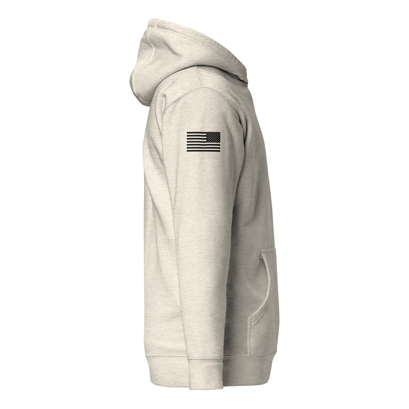 JSOC Logo Pullover Hoodie — right-sleeve view