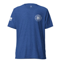 True royal shirt, front view showing JSOC chest insignia.